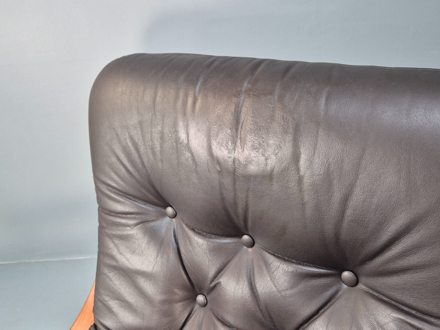 2 vintage Bentwood Leather `lounge Chairs Norway Jon Hjortdal 1970s EB9257 MBEN - UKDK FURNITURE