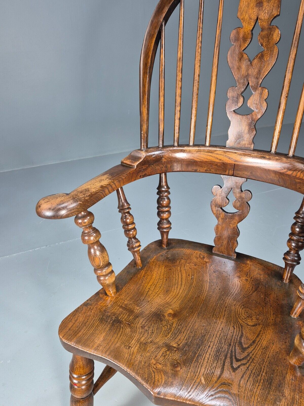 Vintage Windsor Armchair Oak 19th Century Antique EB9034 VDIN - UKDK FURNITURE