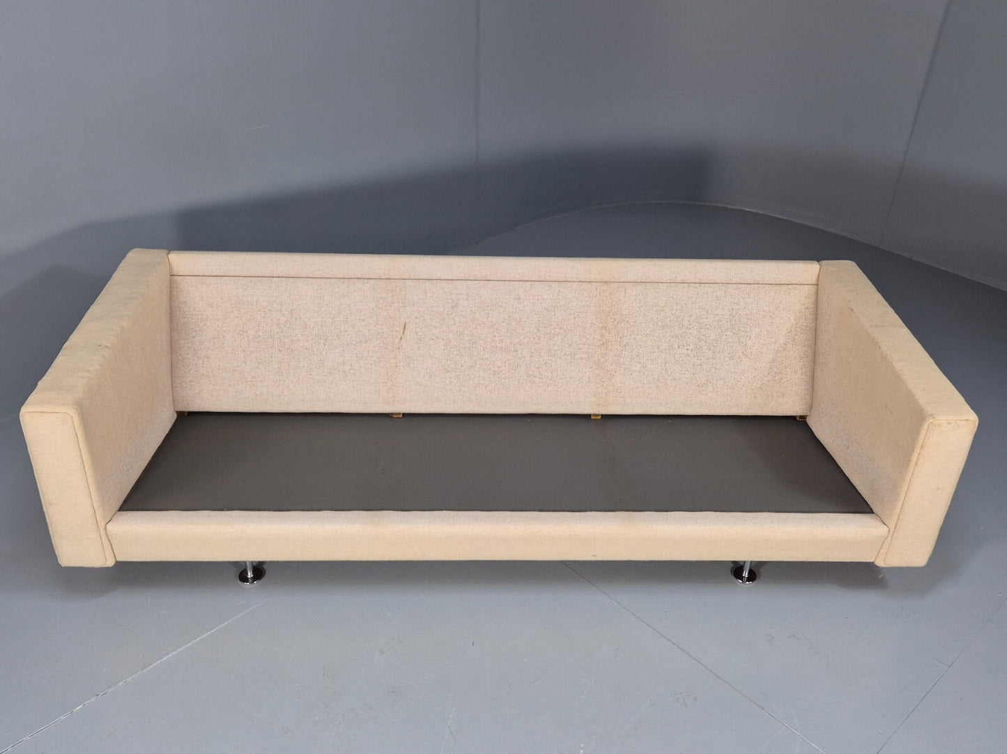 A Vintage Hans Wegner GE300 3 Seat Sofa in Original Wool MCM Retro EB9355 M3SS - UKDK FURNITURE