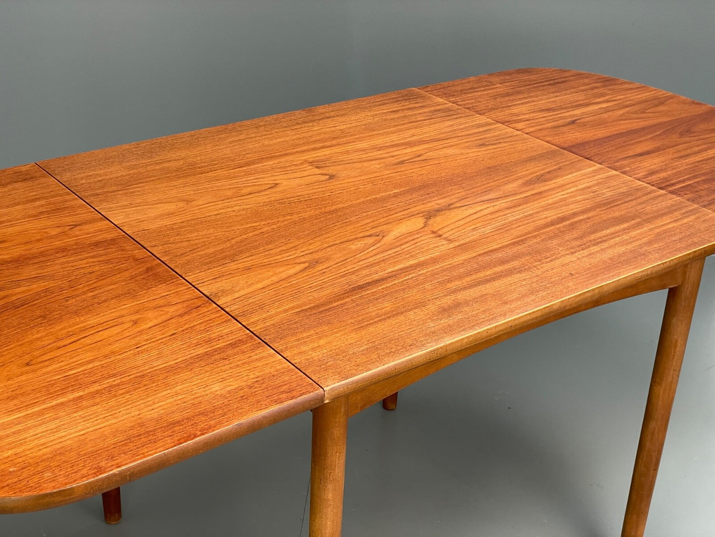 Vintage Teak Extending Dining Table Drop Leaf Beech Mid Century EB9813 MWOO - UKDK FURNITURE