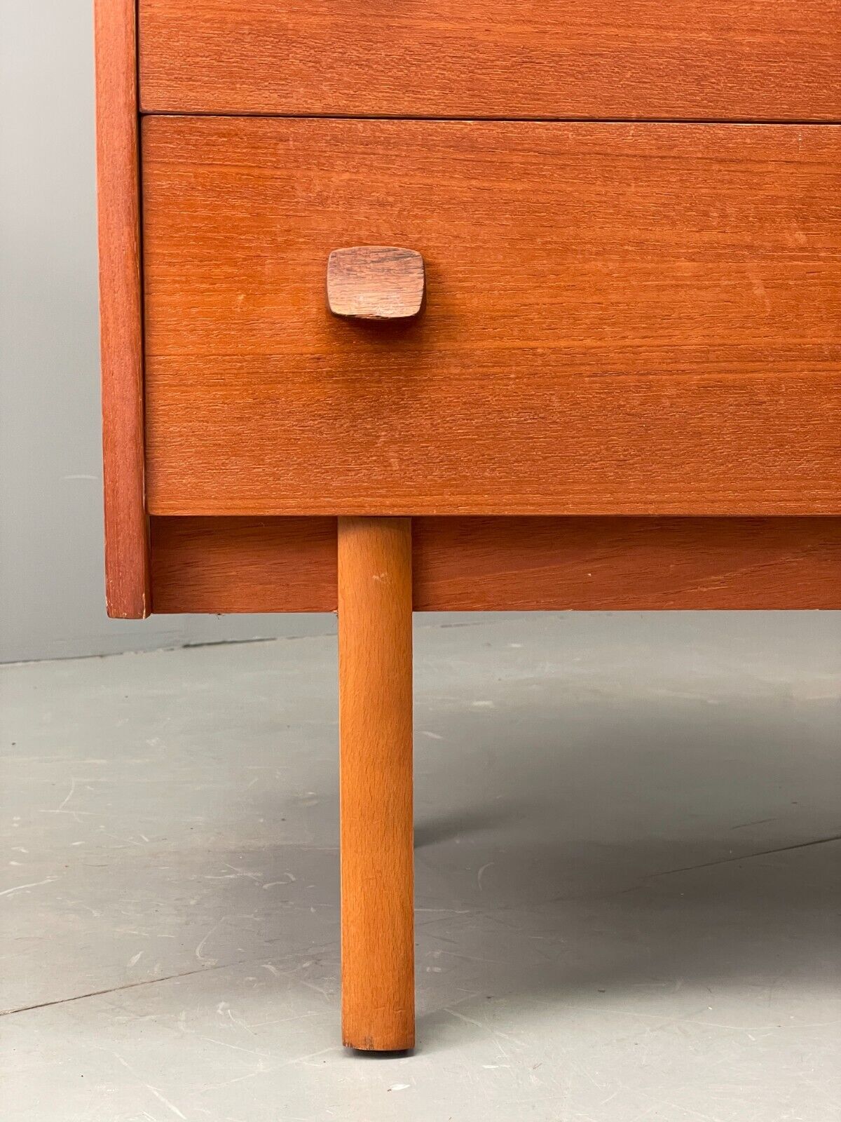 Vintage Teak Chest Of Drawers By Symbol Retro Handles EB9120 MWOO - UKDK FURNITURE