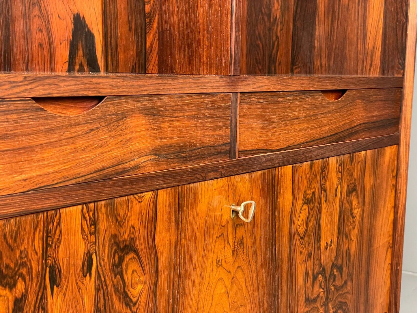 Vintage Danish Midcentury Drop Door Cocktail Cabinet Storage Unit EB8410 MWOO - UKDK FURNITURE