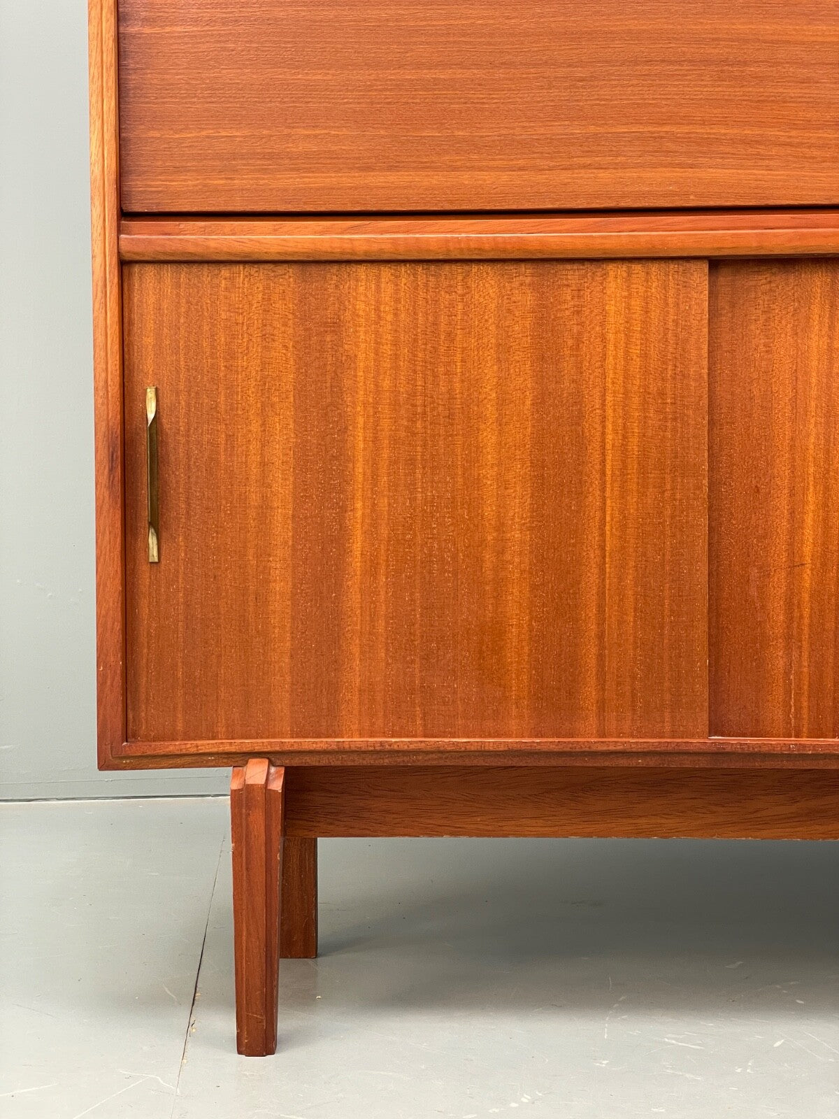 Vintage Teak Wall Unit With Writing Desk Beaver & Tapley 1960s EB9504 MWOO - UKDK FURNITURE