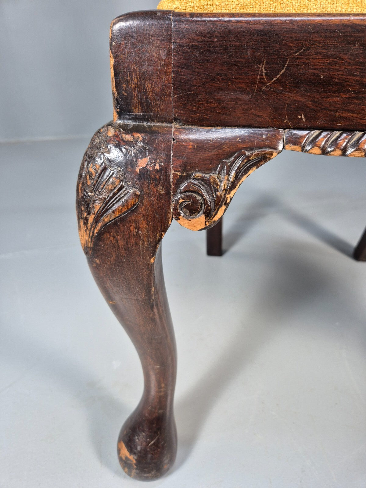 4 Antique Chippendale Revival Mahogany Dining Chairs 1900s EB9480 VDIN - UKDK FURNITURE