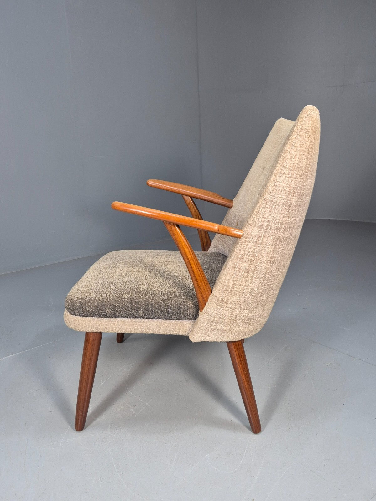 Vintage Danish Teak Armchair 1960s Mid Century Design Retro EB9240 MNOR - UKDK FURNITURE