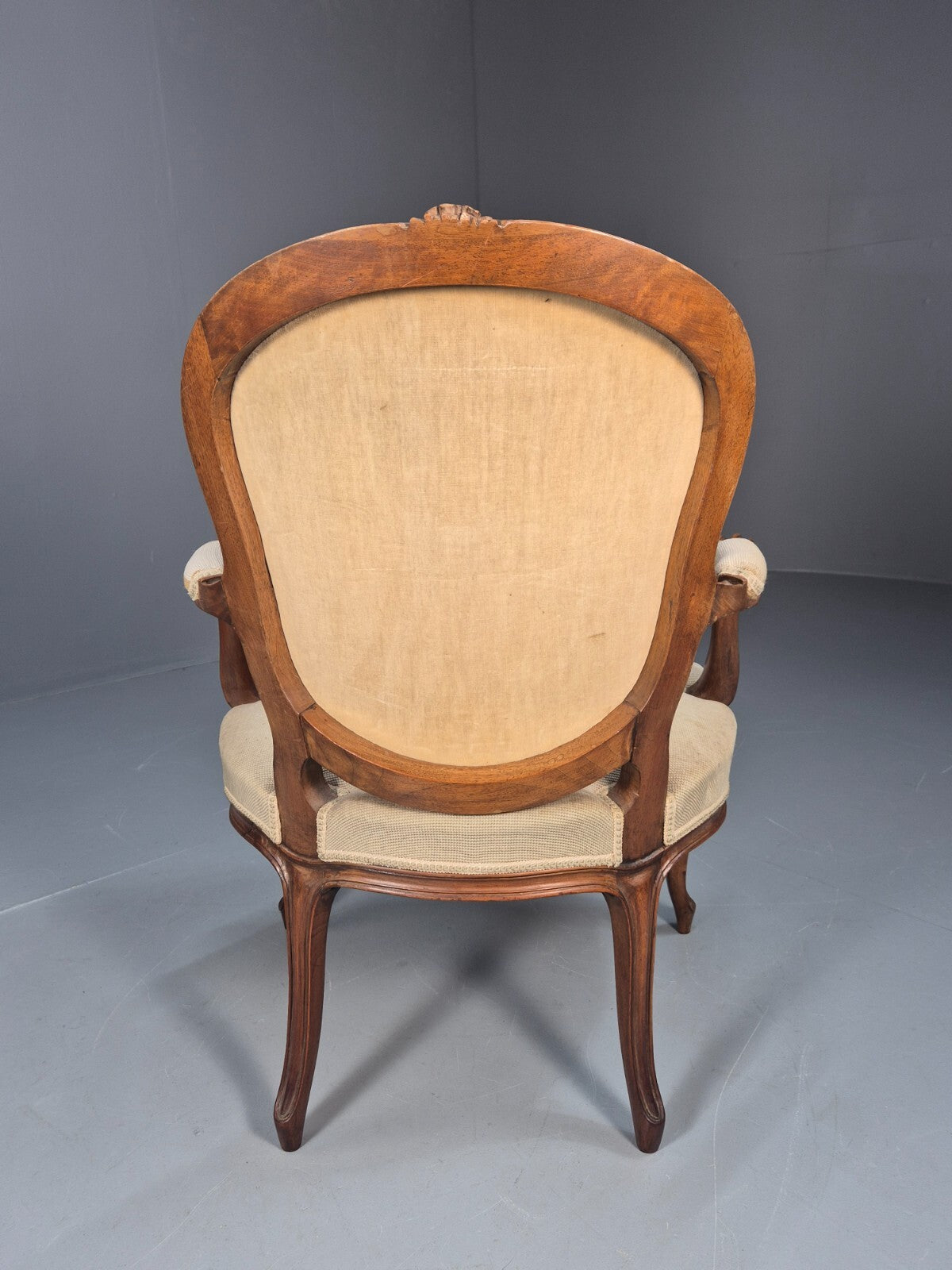 Antique Danish Lounge Chair Embroidered Lovers Tapestry French Style EB9637 VCAR - UKDK FURNITURE