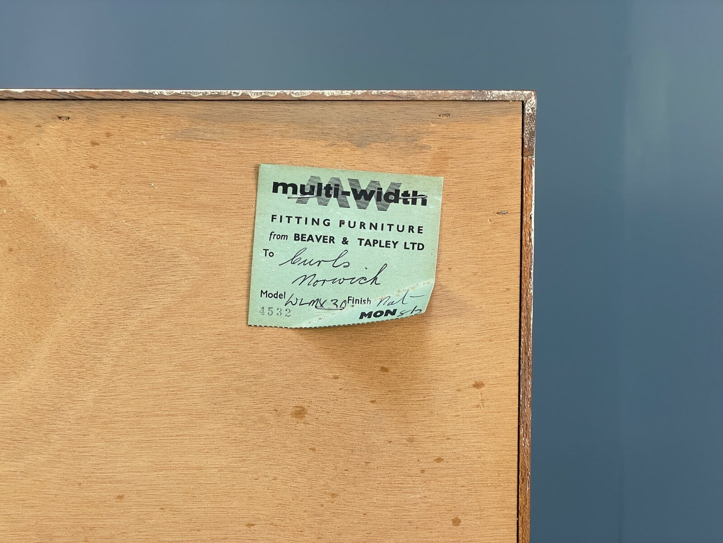 Vintage Teak Glazed Bookcase Beaver And Tapley Mid Century Shelving EB9718 MWOO - UKDK FURNITURE