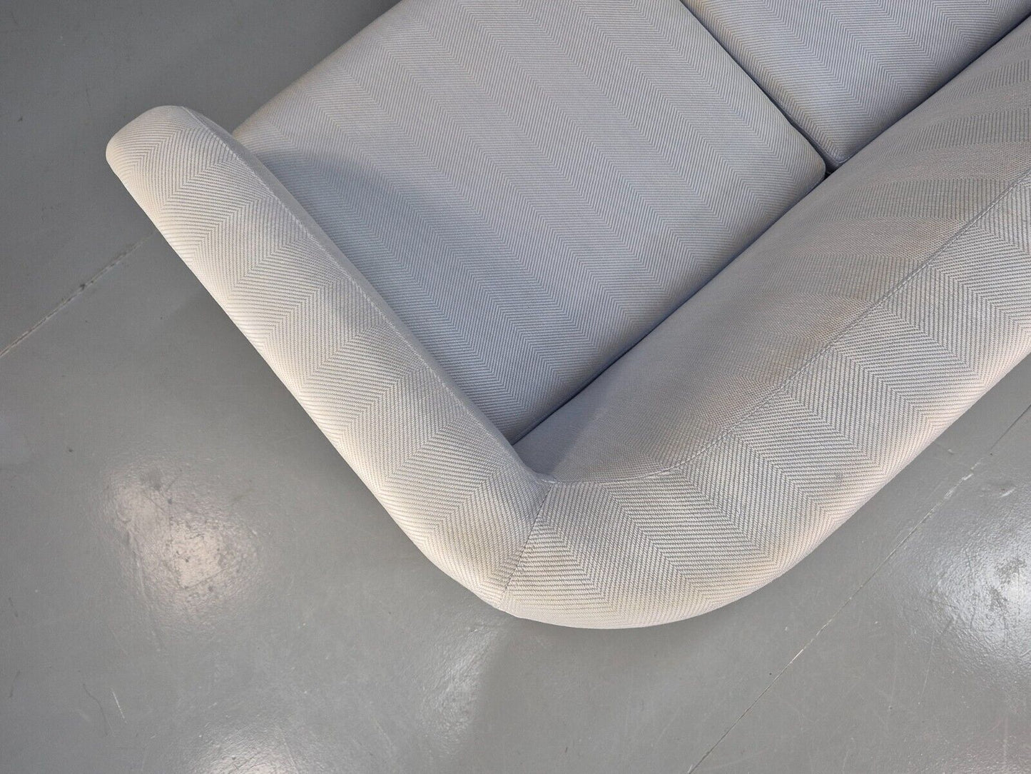 Vintage Swedish 2 Seat Sofa Blue Wool MId century Retro 1970s EB7669 M2SS - UKDK FURNITURE