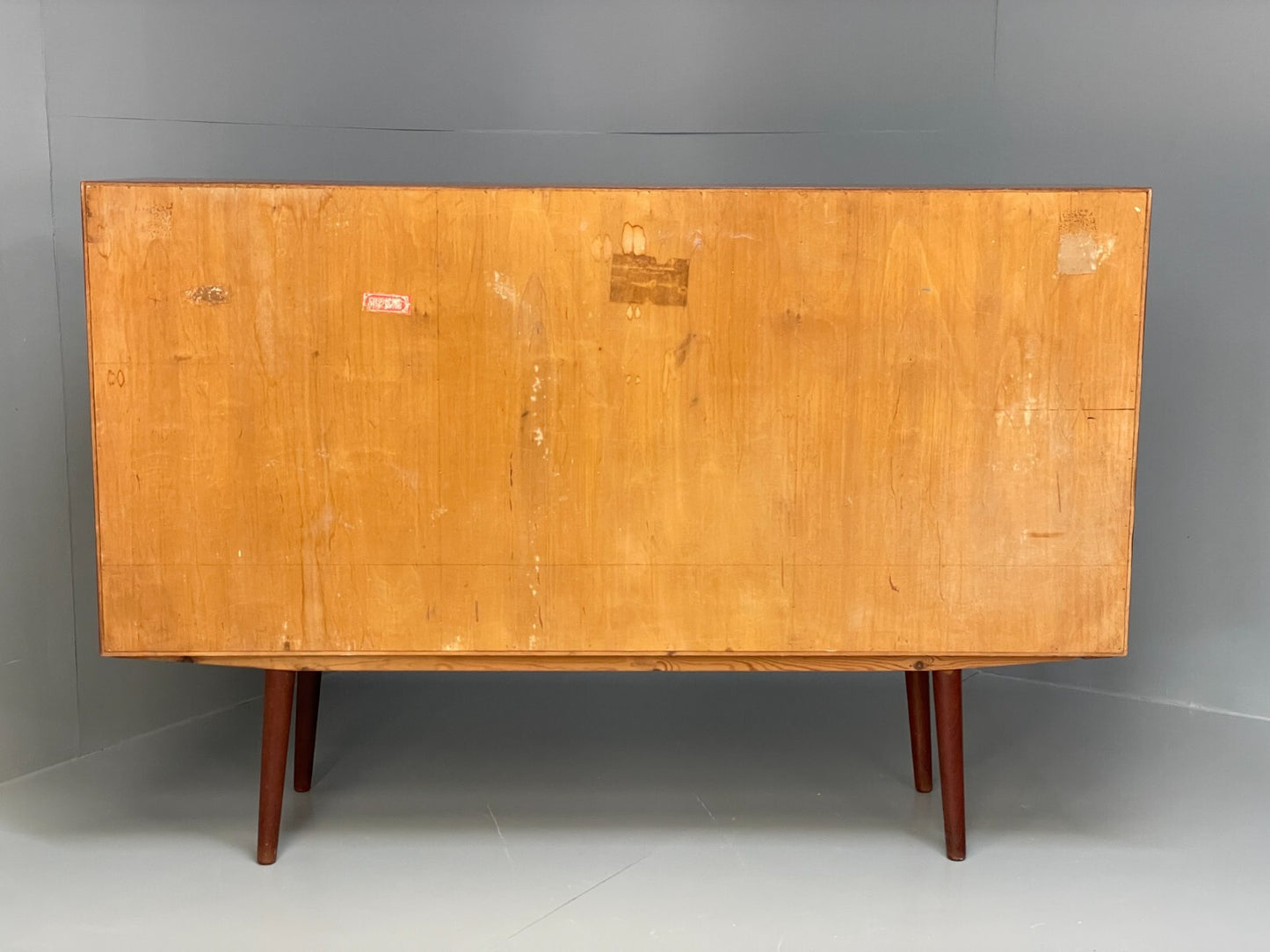 Vintage 1950s Danish Teak Highboard With Shelving Drawers EB8802 MWOO - UKDK FURNITURE