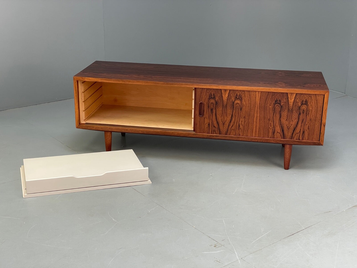 Vintage Danish Media Unit TV Stand HiFi Cabinet By Poul Hundevad EB9511 MWOO - UKDK FURNITURE