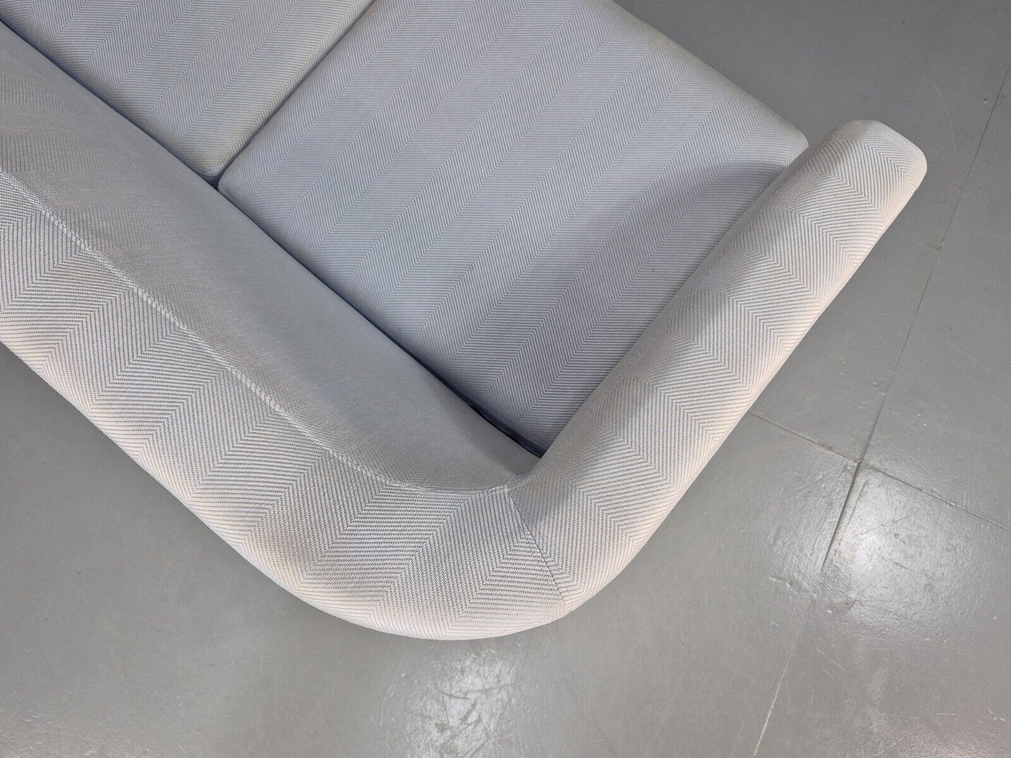 Vintage Swedish 2 Seat Sofa Blue Wool MId century Retro 1970s EB7669 M2SS - UKDK FURNITURE