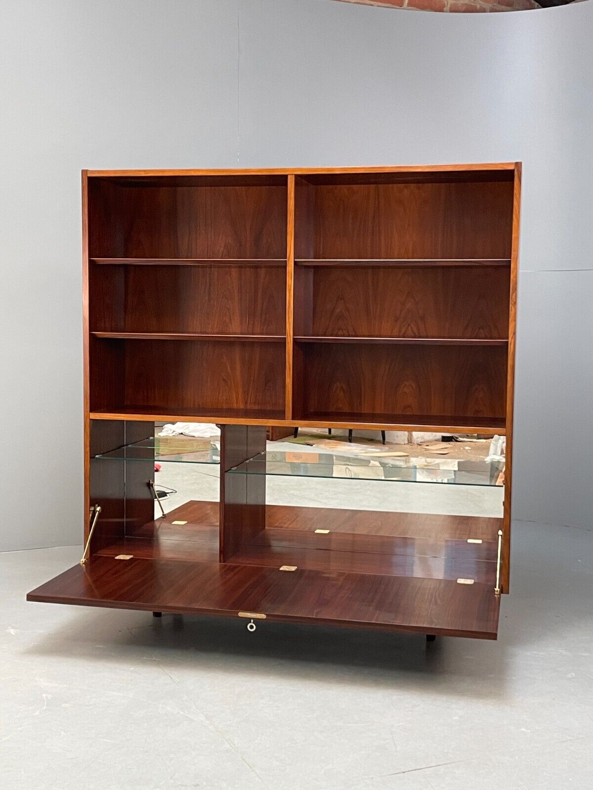 Vintage Danish Shelving Unit Drinks Cabinet By Poul Hundevad EB9105 MWOO - UKDK FURNITURE