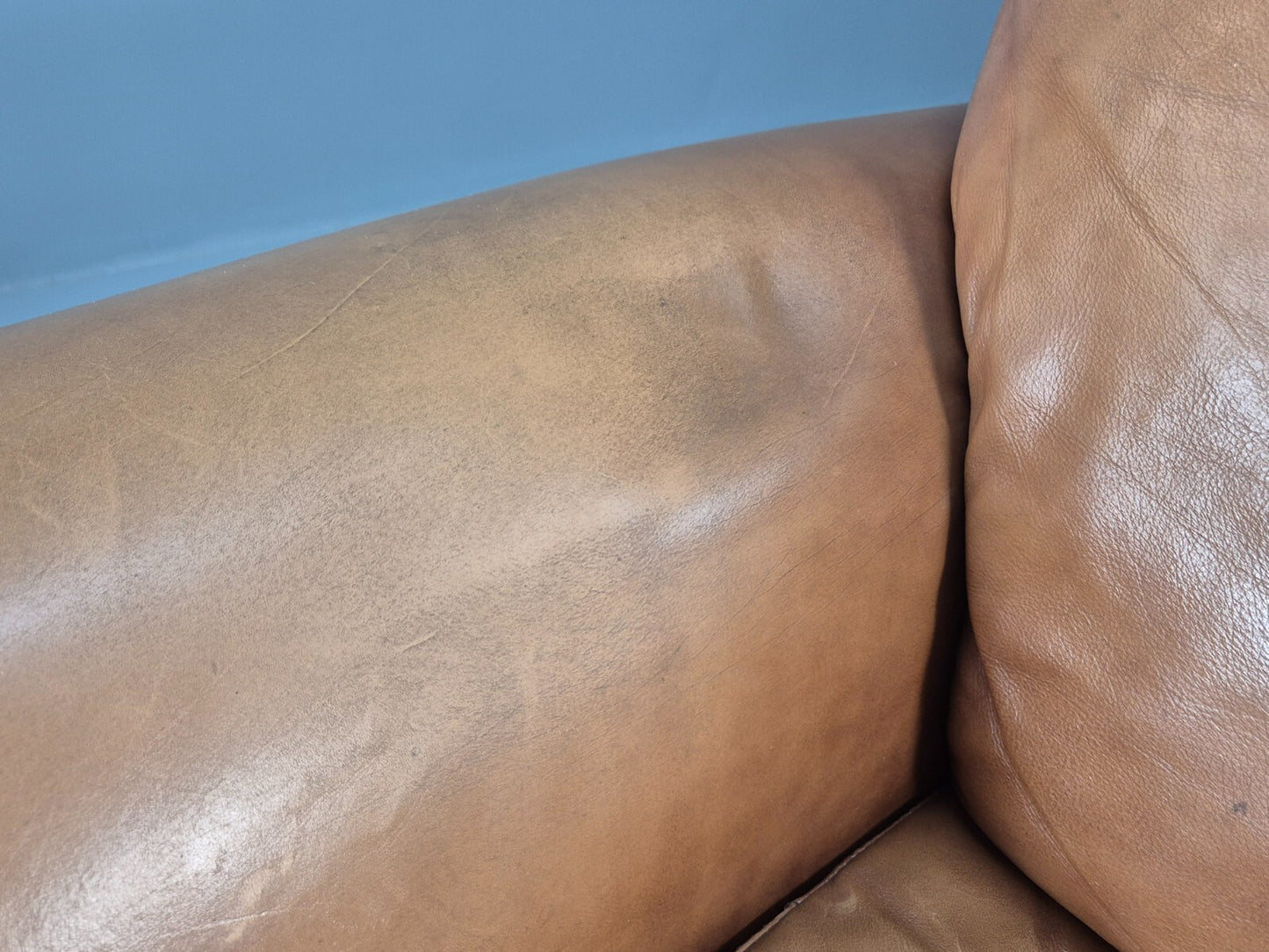Vintage Leather Club Chair 1980s Danish Retro EB9642 VLEA - UKDK FURNITURE
