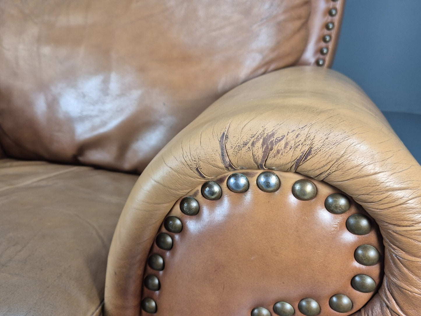 Vintage Leather Club Chair 1980s Danish Retro EB9642 VLEA - UKDK FURNITURE