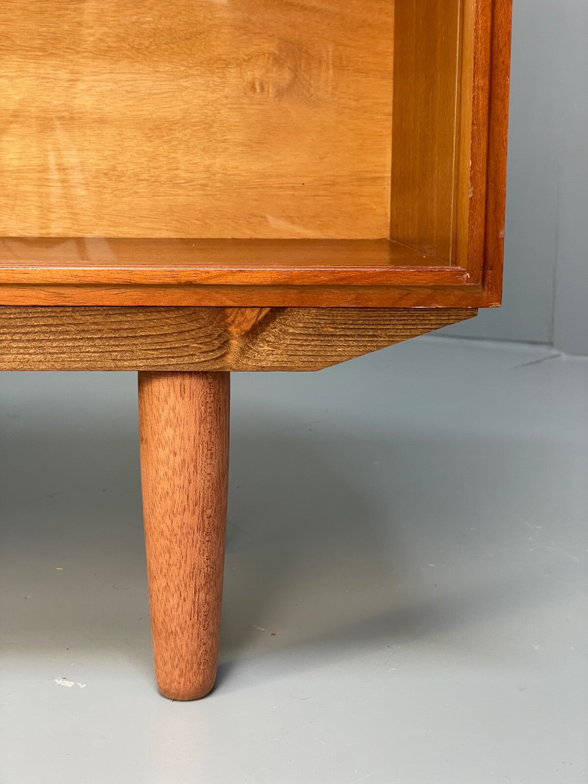 Vintage Teak Glazed Bookcase Beaver And Tapley Mid Century Shelving EB9718 MWOO - UKDK FURNITURE