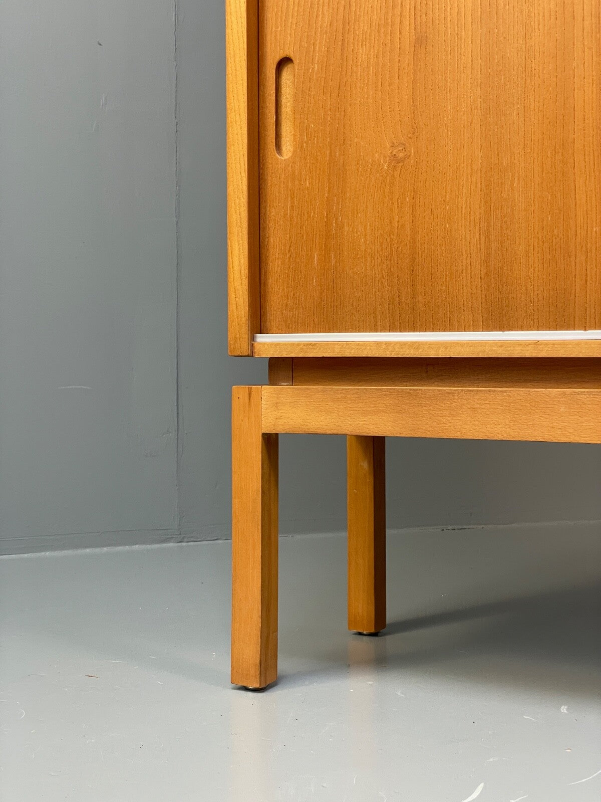 Vintage Cherry Wall Unit Bookcase By Minty Mid Century 1960s EB9722 MWOO - UKDK FURNITURE