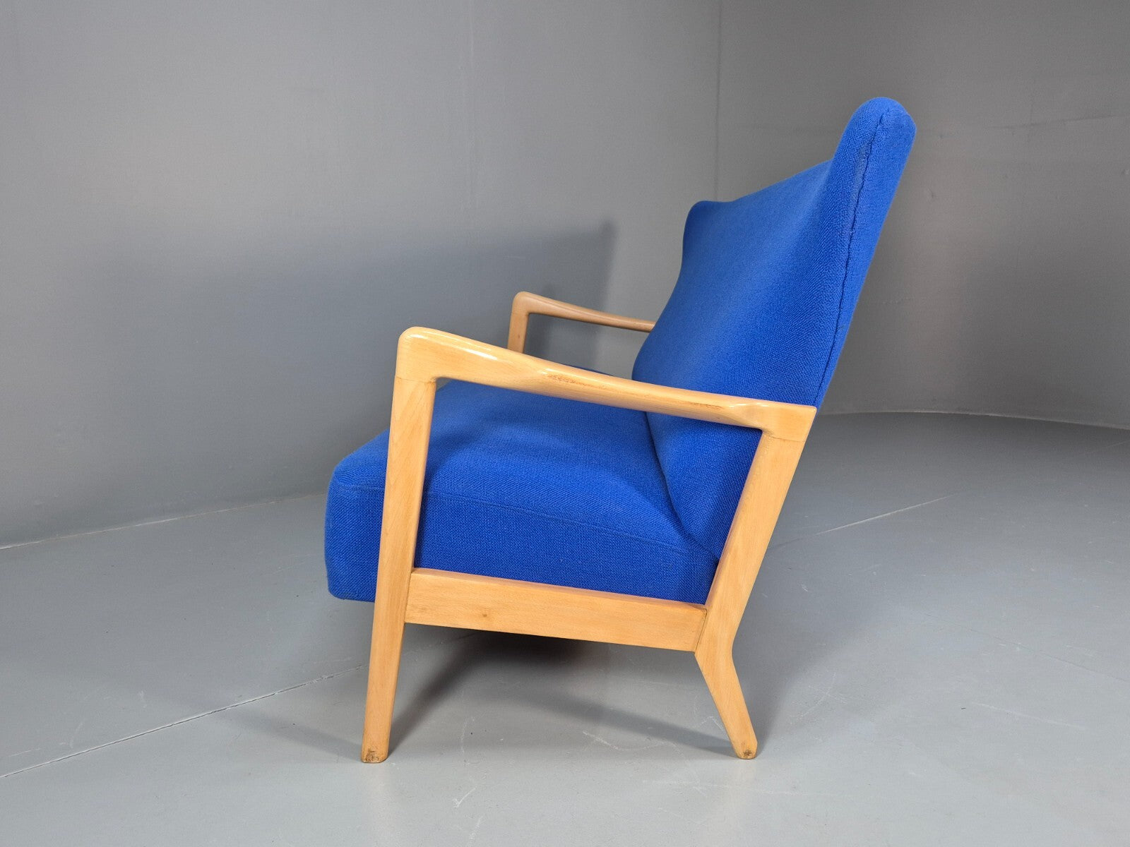 Vintage Fritz Hansen 2 Seat Sofa Soren Hansen Design 1940s MCM EB9016 M2SS - UKDK FURNITURE