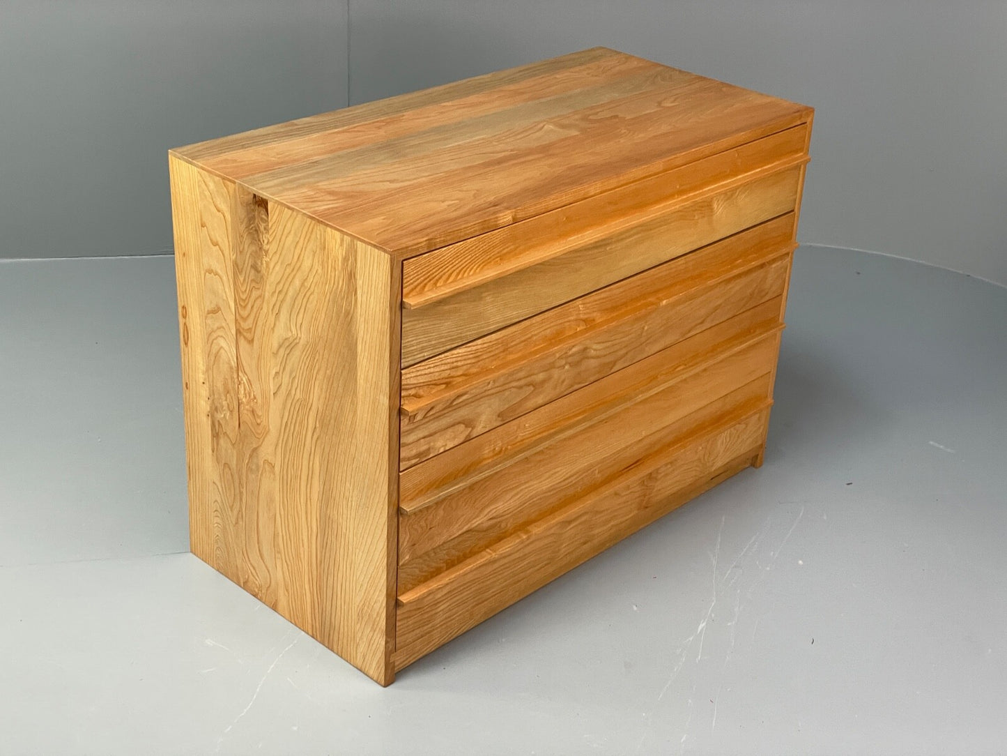 Solid Ash Chest Of Drawers With Mid Century Styled Handles Modern EB9724 MWOO - UKDK FURNITURE