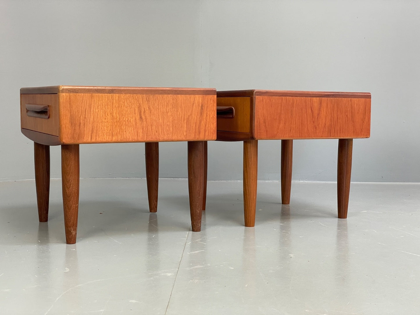 Vintage G Plan Teak Bedside Cabinets Pair Fresco Range 1960s Retro EB10008 MWOO - UKDK FURNITURE