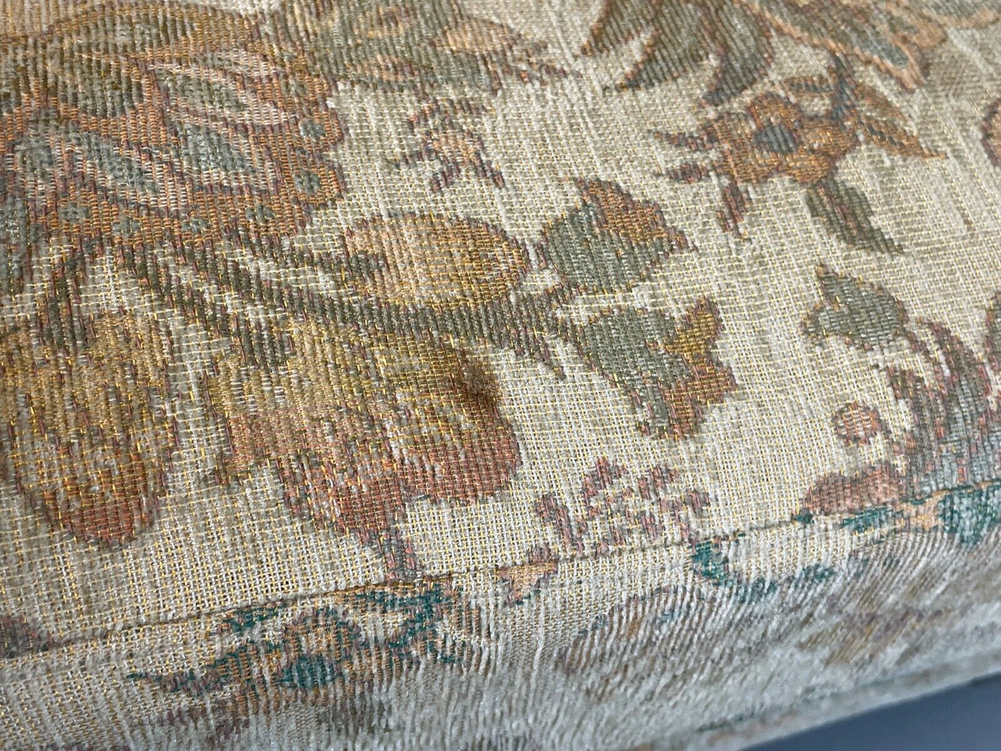 2 Vintage Danish Lounge Chairs Floral Cotton Oak Frame Retro EB6690 MNOR - UKDK FURNITURE