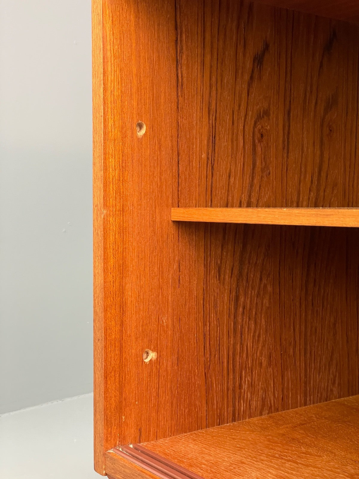 Vintage Danish Teak Cabinet 1970s Retro Sliding Doors Shelf EB9835 MWOO - UKDK FURNITURE