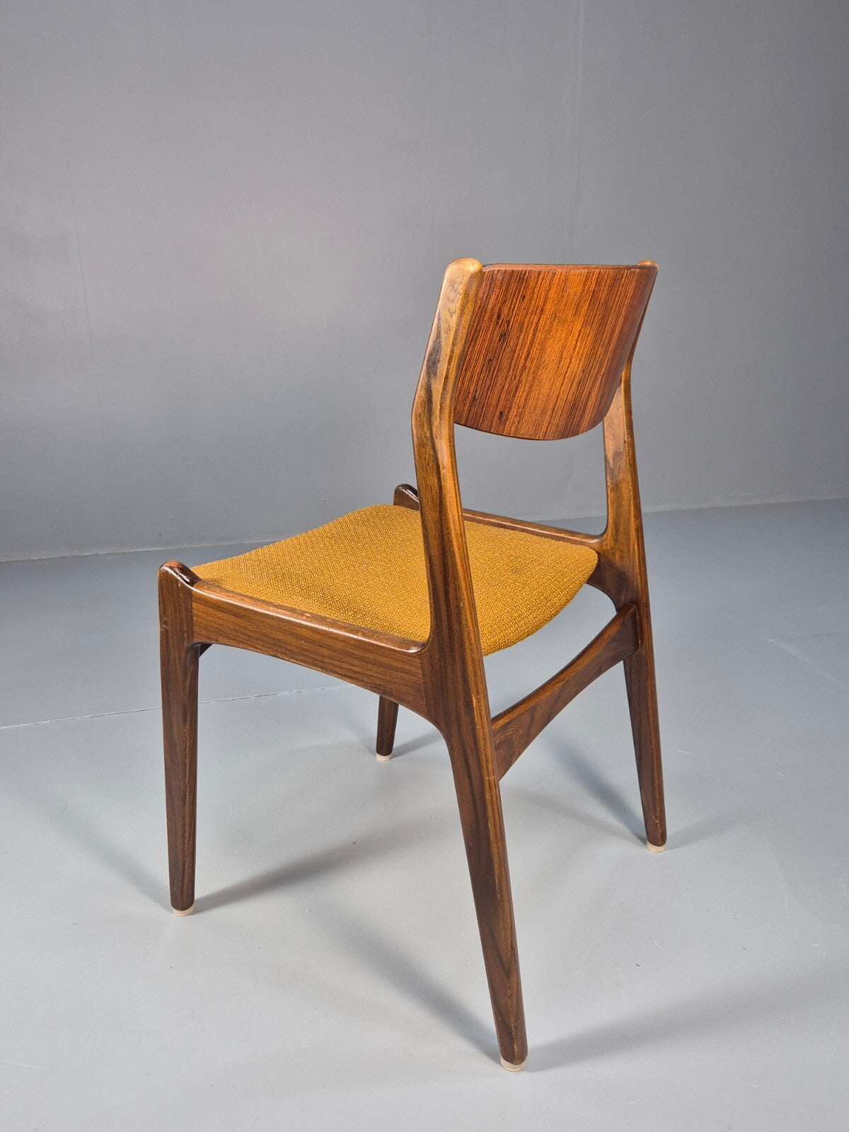 4 Vintage Danish Farso Stolefabrik Walnut Orange 19060s MCM EB9537 MDIN - UKDK FURNITURE