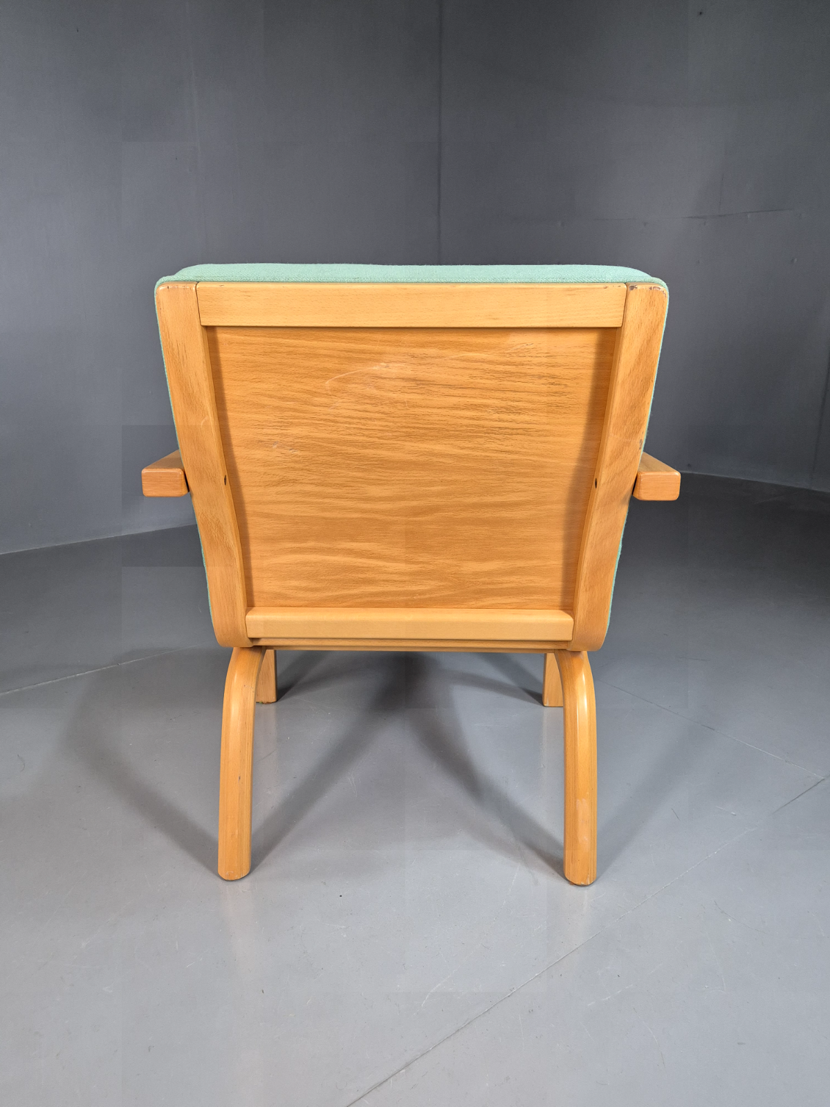 Vintage Danish Lounge Chair Mint Bentwood 1980s Retro EB7350 MBEN - UKDK FURNITURE