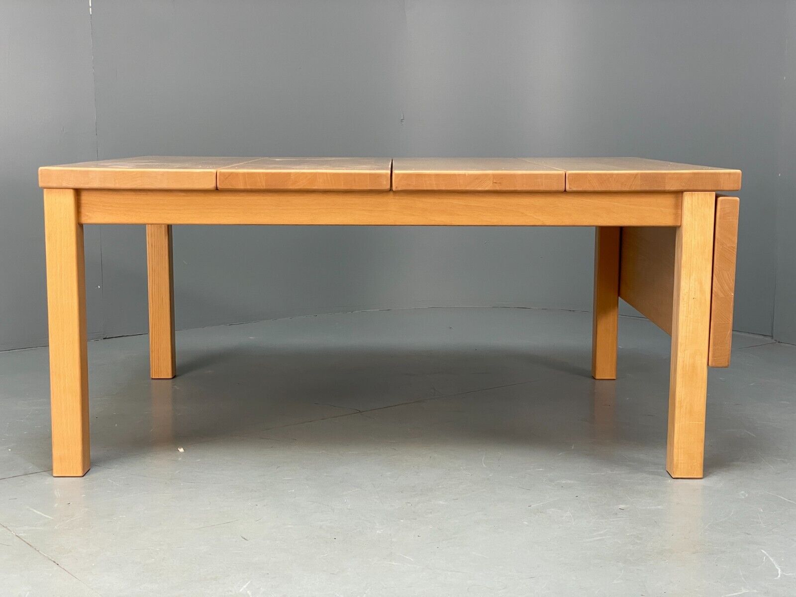 Vintage Danish Coffee Table By Rubby Solid Beech Extension EB8825 MWOO - UKDK FURNITURE