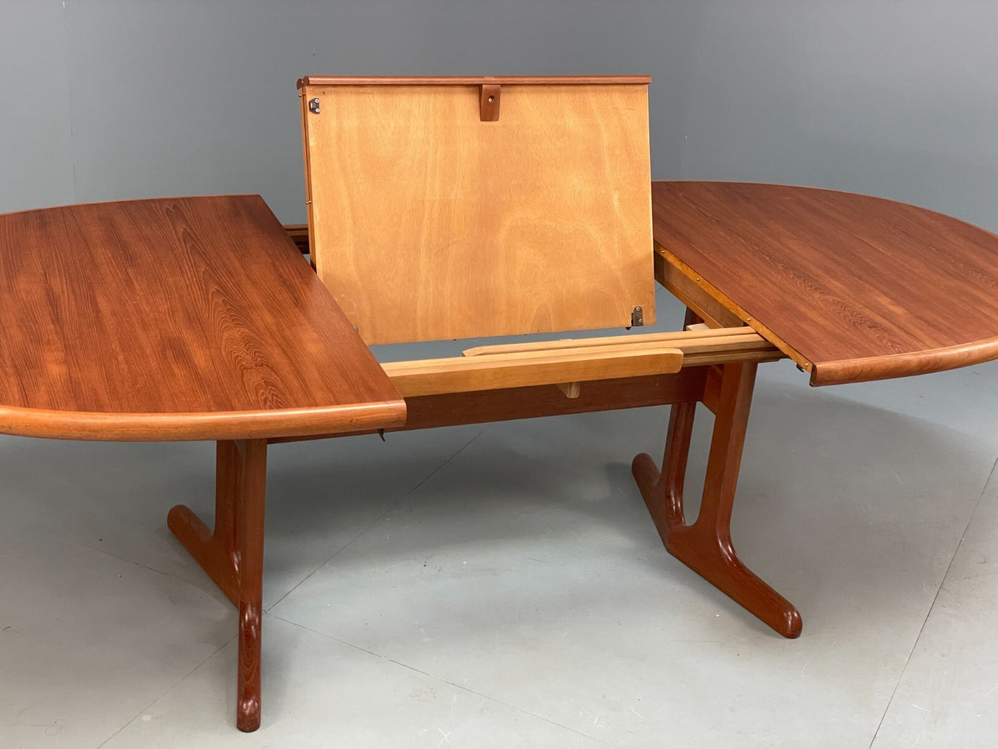 Vintage Teak Extending Dining Table Danish By Dyrlund Retro Solid EB9420 MWOO - UKDK FURNITURE