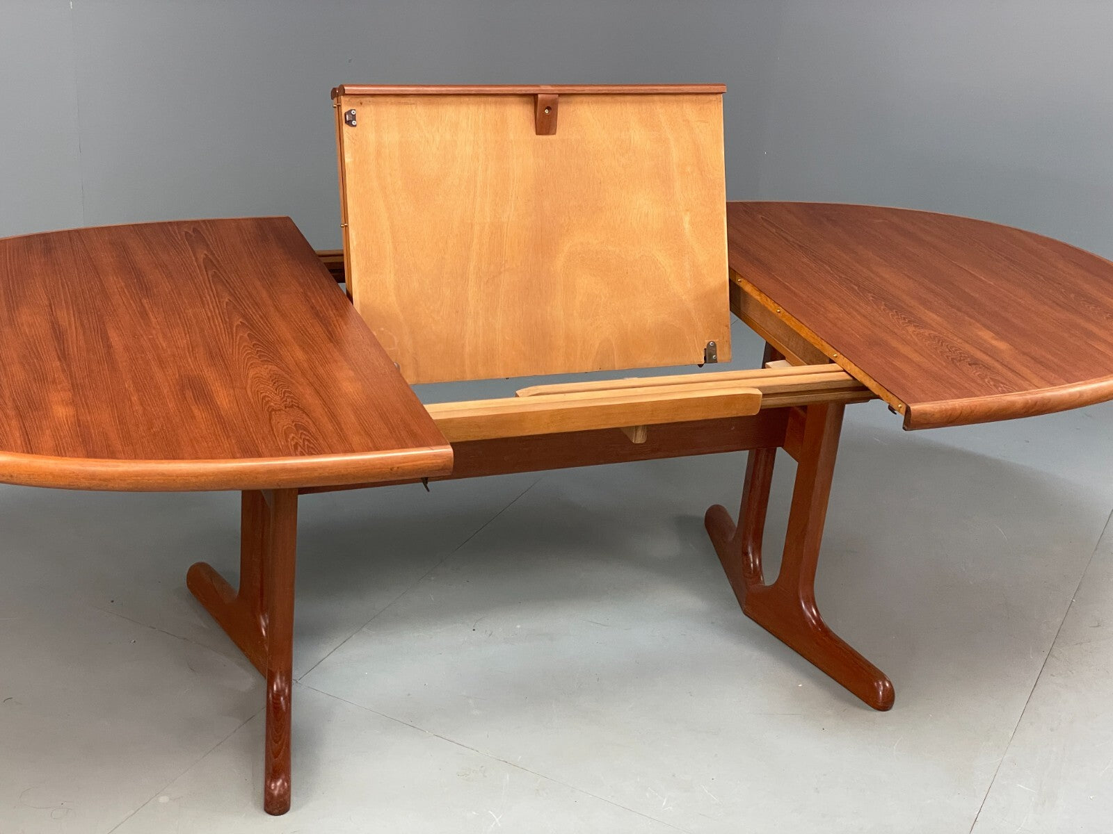 Vintage Teak Extending Dining Table Danish By Dyrlund Retro Solid EB9420 MWOO - UKDK FURNITURE