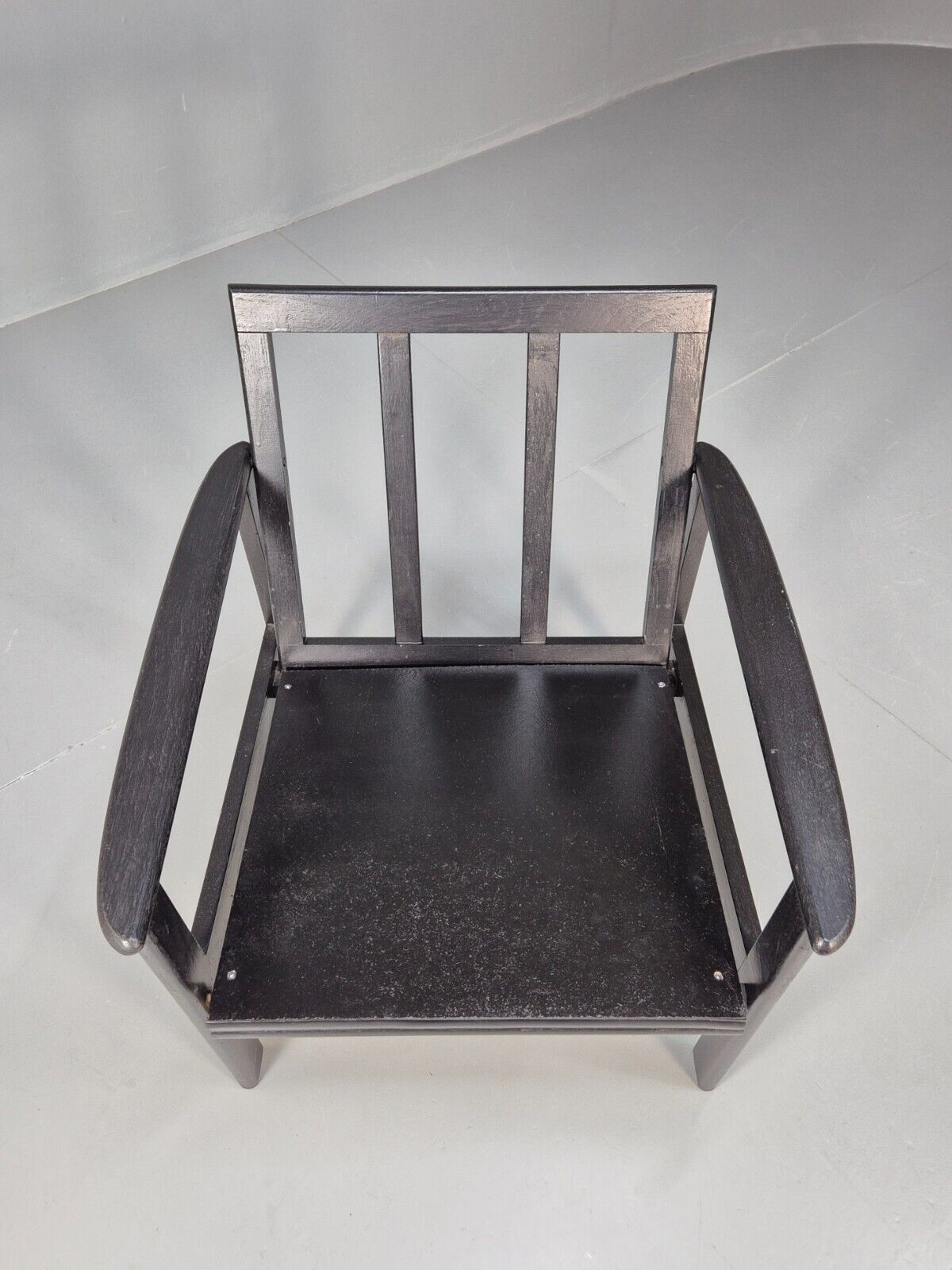 Vintage Danish Lounge Chair Brown Leather Beech Frame 1960s Retro EB8965 MNOR - UKDK FURNITURE