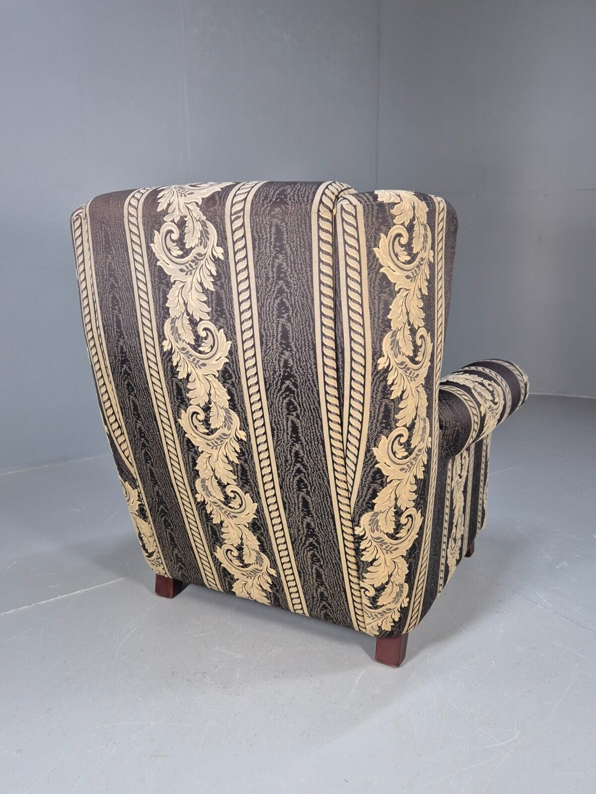 Vintage Danish Lounge Chair Classical Blue Upholstery Retro 1980s EB8990 VCLO - UKDK FURNITURE
