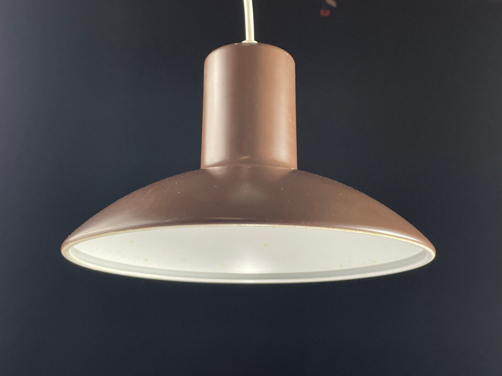 Danish Brown Steel Pendant Ceiling Lamp Retro Vintage EB4003 LCLC - UKDK FURNITURE