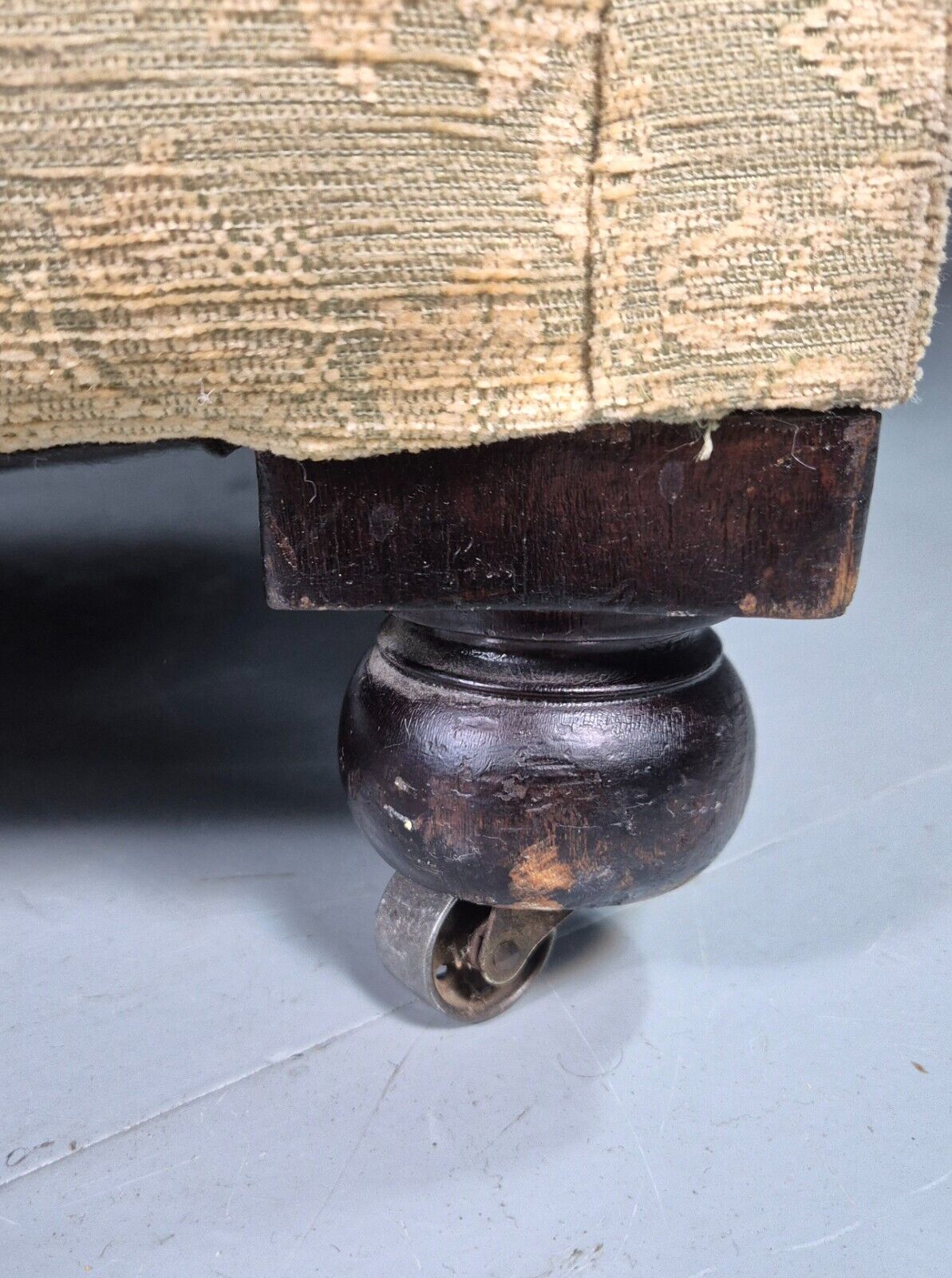 Vintage Wing Back Lounge Chair Floral Damask Edwardian Antique EB7787 MNOR - UKDK FURNITURE