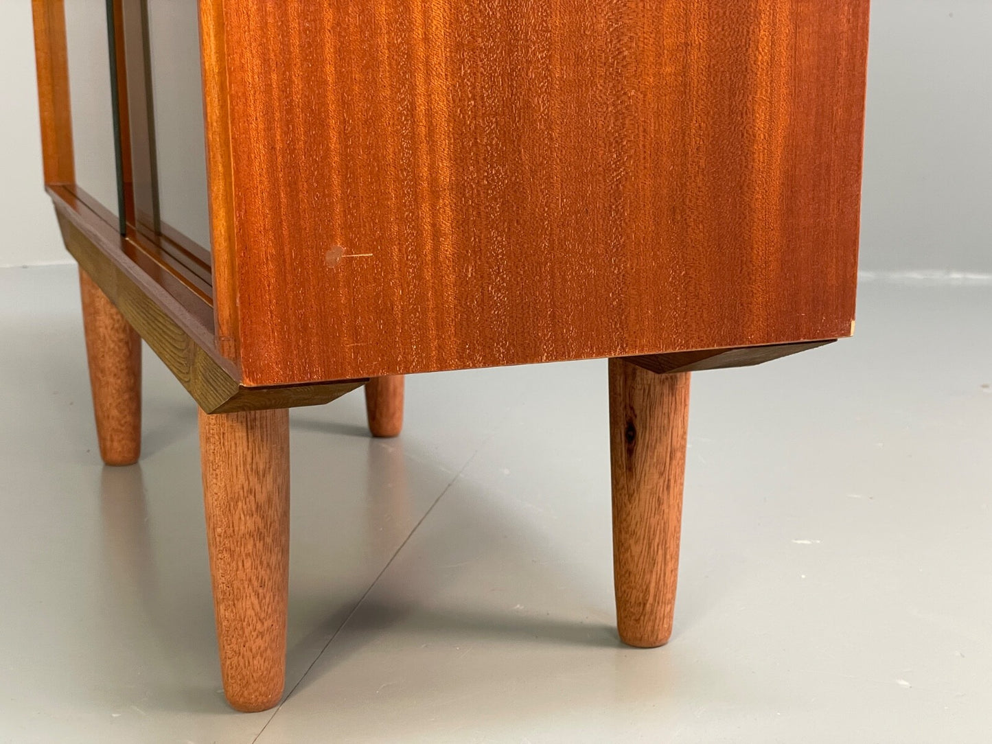 Vintage Teak Glazed Bookcase Beaver And Tapley Mid Century Shelving EB9718 MWOO - UKDK FURNITURE