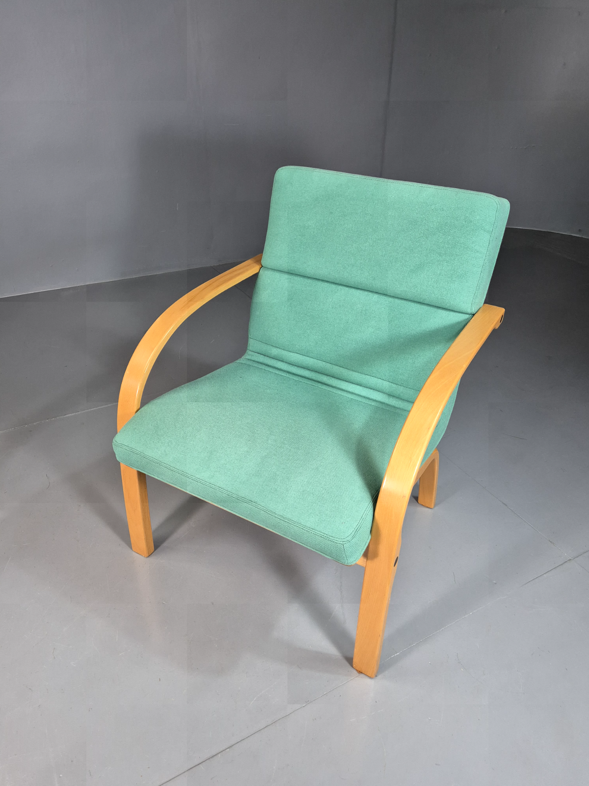 Vintage Danish Lounge Chair Mint Bentwood 1980s Retro EB7350 MBEN - UKDK FURNITURE