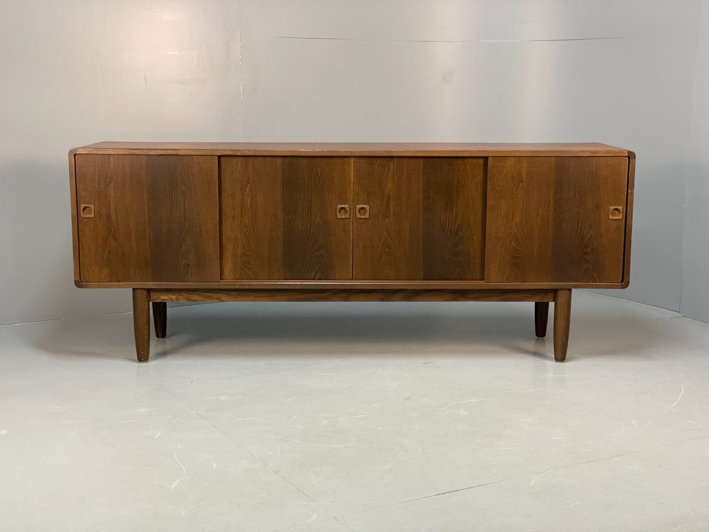Vintage Danish Large Oak Sideboard Midcentury Shelving Storage EB8688 MWOO - UKDK FURNITURE