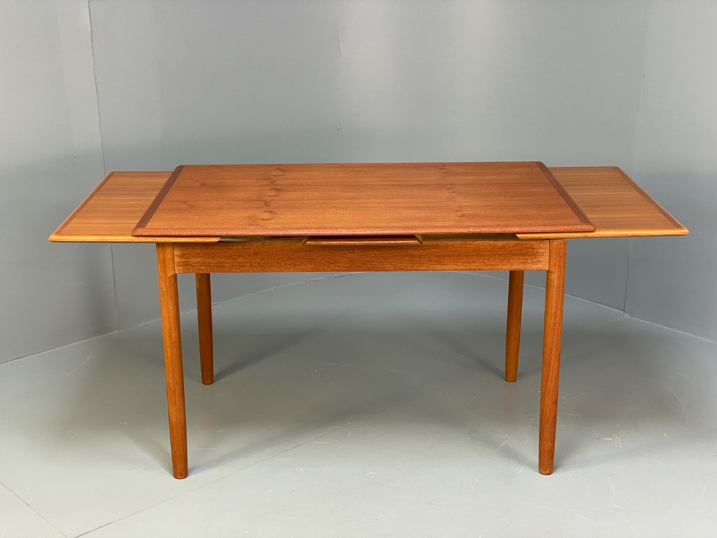 Vintage Teak Extending Dining Table Danish Design 1970s EB10001 MWOO - UKDK FURNITURE