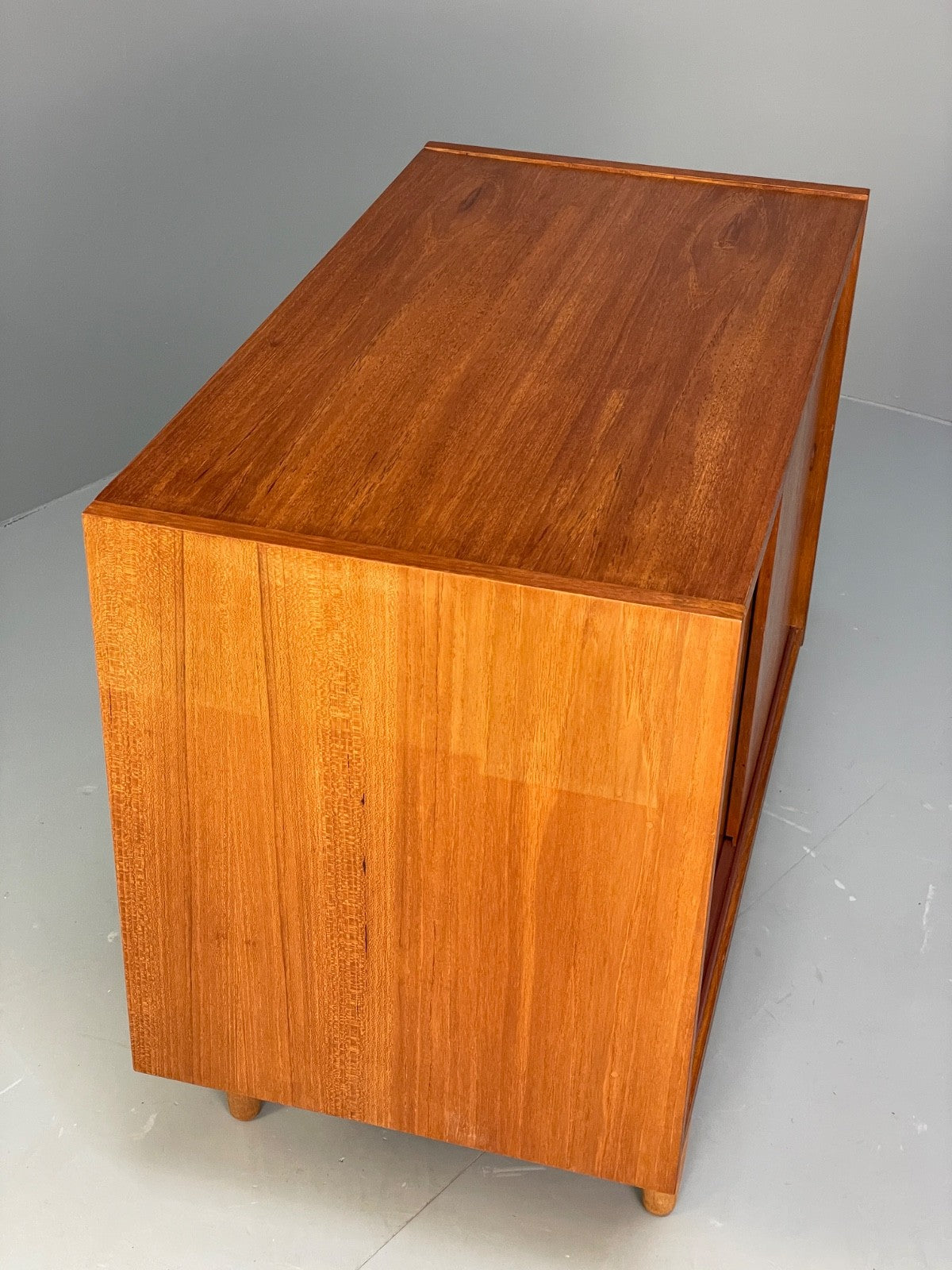 Vintage Danish Teak Cabinet 1970s Retro Sliding Doors Shelf EB9835 MWOO - UKDK FURNITURE