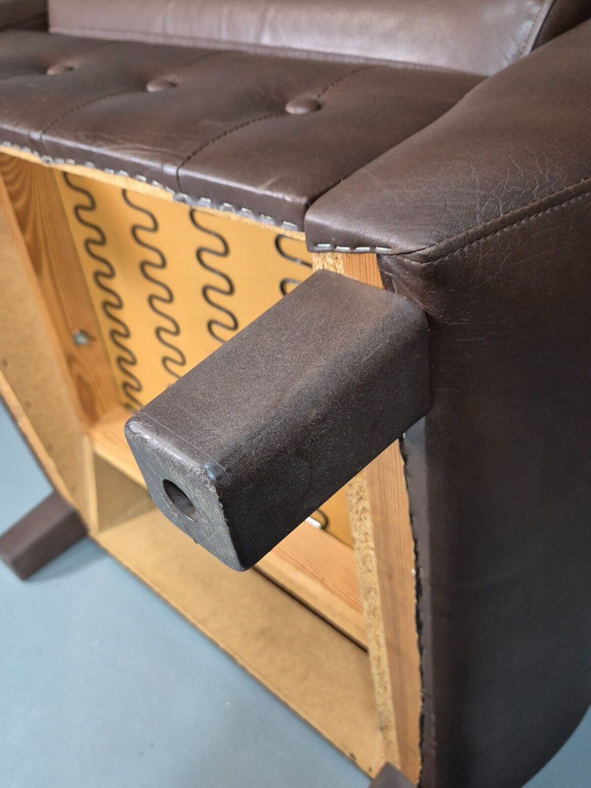 Vintage Danish Lounge Chair Brown LeatherWingback 1970s Retro MCM EB7815 MNOR - UKDK FURNITURE