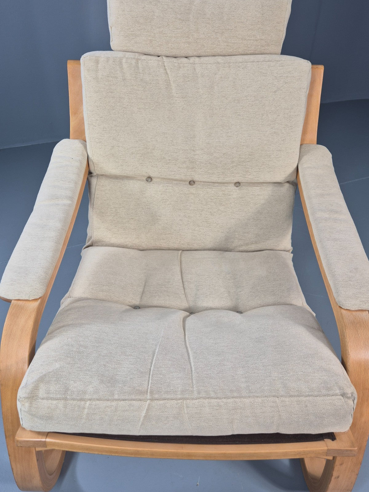 Vintage Danish Bentwood Lounge Chair Cantilever Design 1970s Retro EB11373 MBEN16