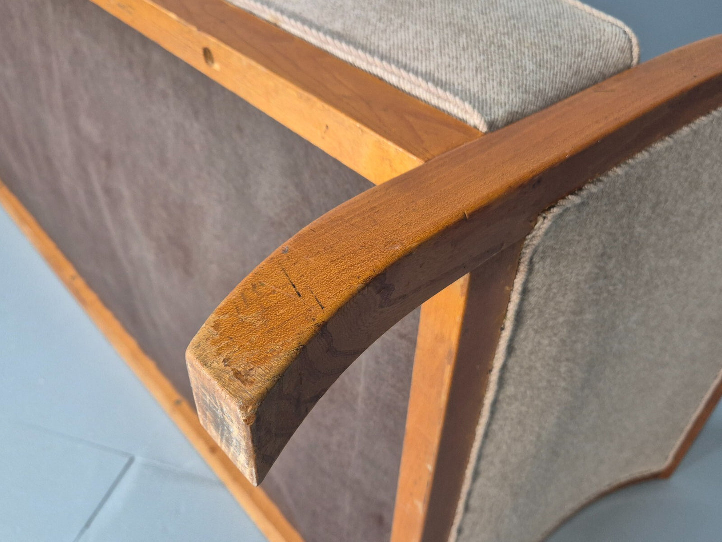 Vintage Danish Fritz Henningsen Style 2 Seater Sofa 1940s Retro EB9669 M2SS - UKDK FURNITURE