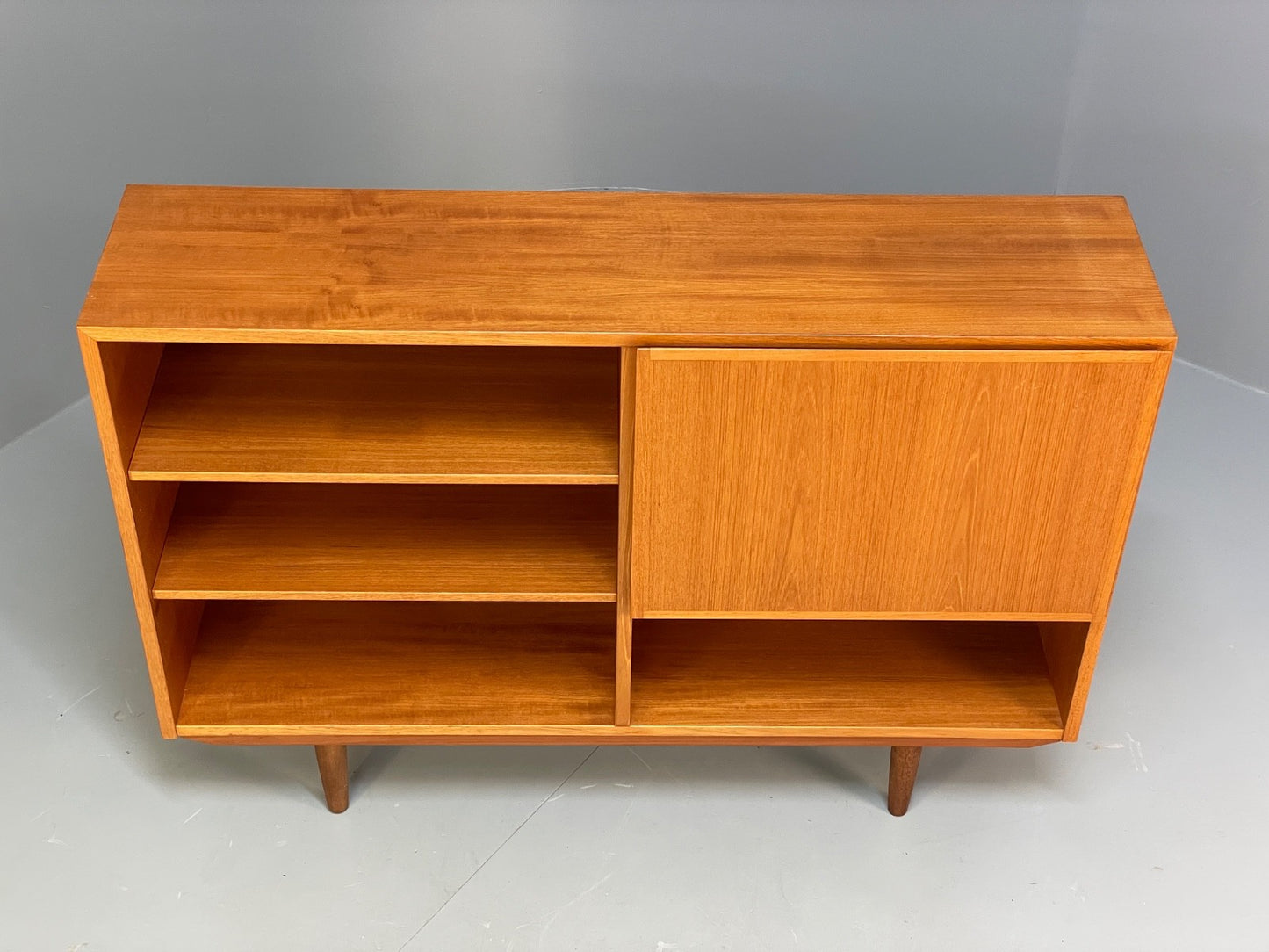 Vintage 1970s Teak Bookcase By Omann Jun Danish Retro Shelving EB9832 MWOO - UKDK FURNITURE
