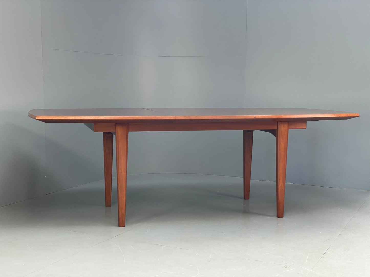 Vintage Gordon Russell Dining Table Extending Walnut & Teak 1960s EB9517 MWOO - UKDK FURNITURE
