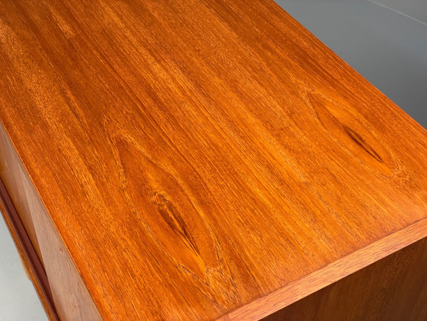 Vintage Danish Teak Cabinet 1970s Retro Sliding Doors Shelf EB9835 MWOO - UKDK FURNITURE