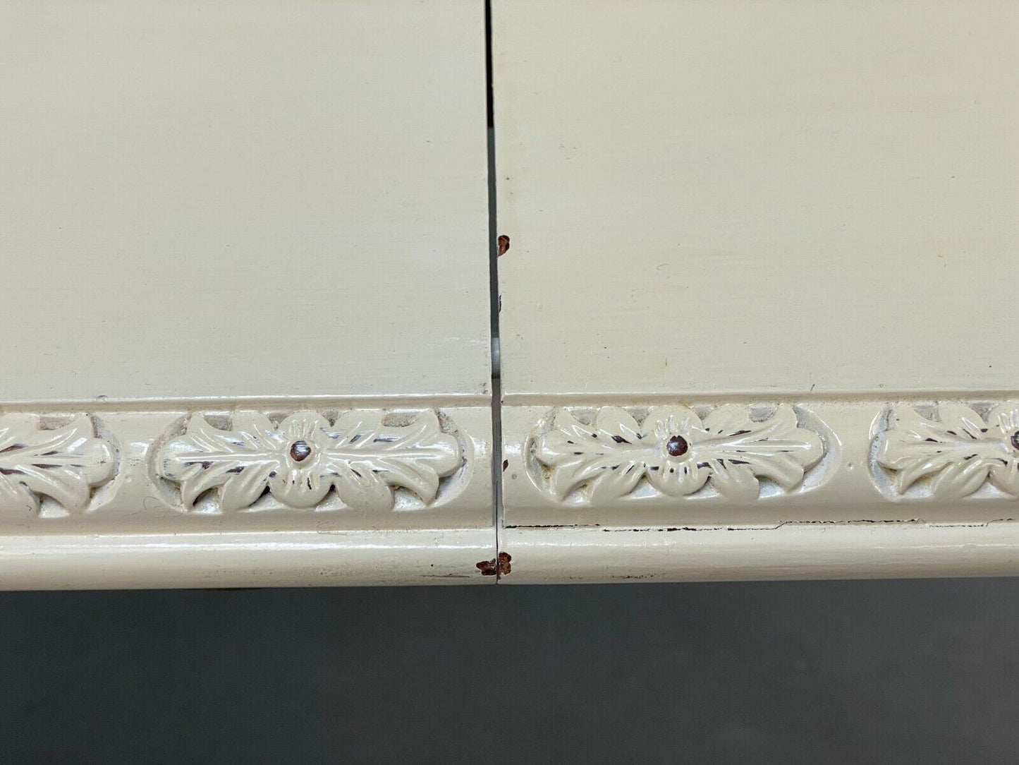 Antique Extending Dining Table Off White Painted Mahogany French EB9127 VWOO - UKDK FURNITURE
