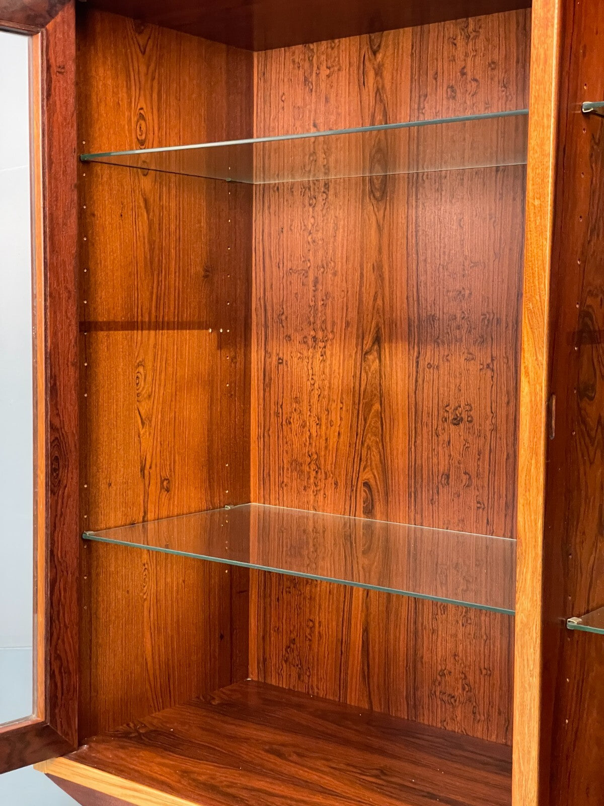 Vintage Danish Glazed Shelving Unit Bookcase Retro Mid Century EB9107 MWOO - UKDK FURNITURE