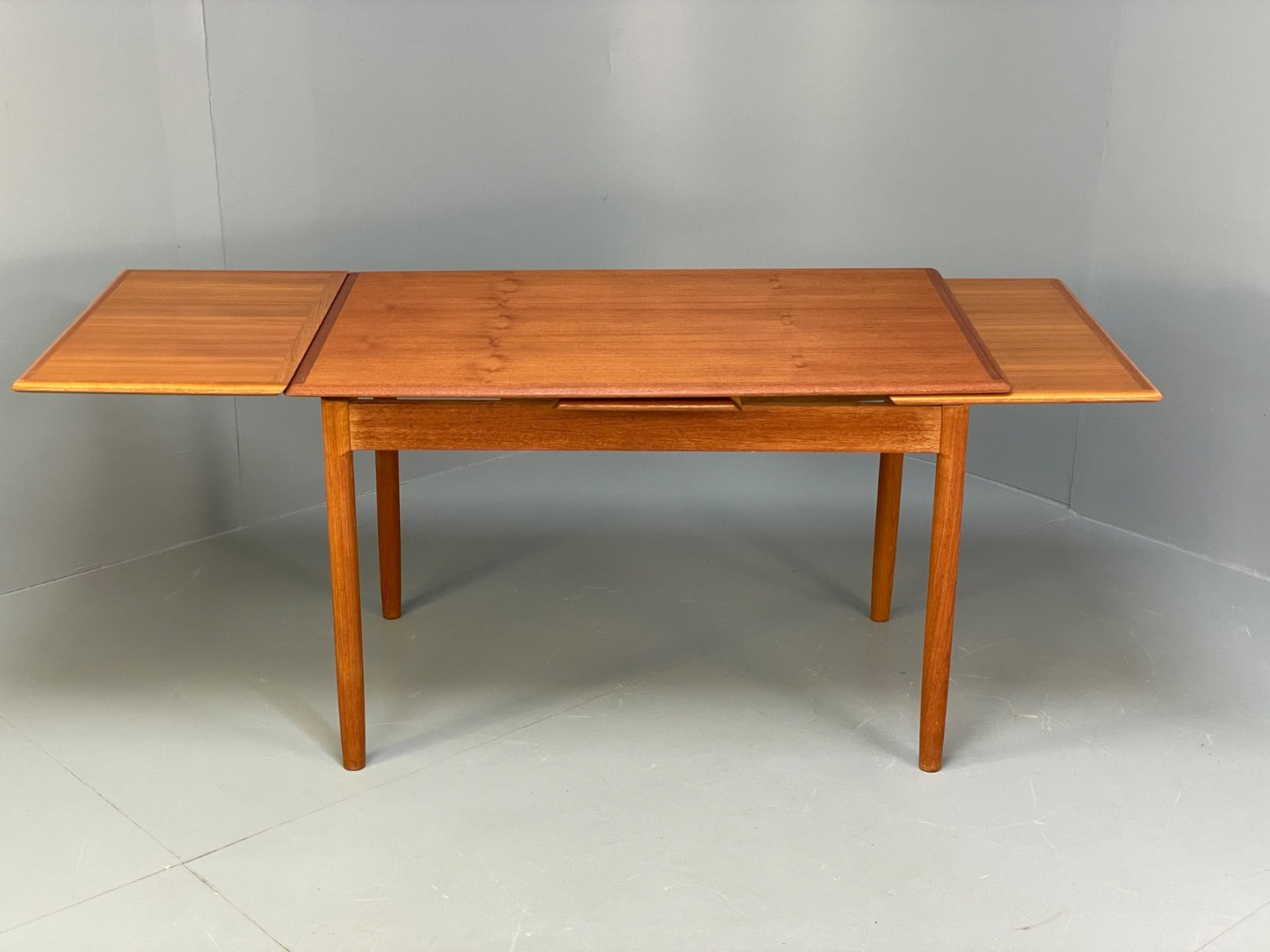 Vintage Teak Extending Dining Table Danish Design 1970s EB10001 MWOO - UKDK FURNITURE