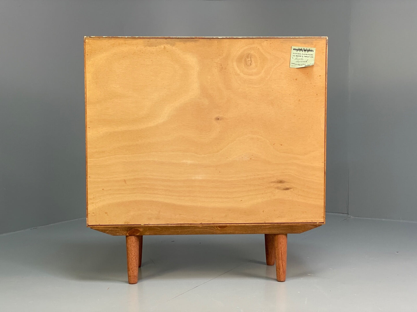 Vintage Teak Glazed Bookcase Beaver And Tapley Mid Century Shelving EB9718 MWOO - UKDK FURNITURE