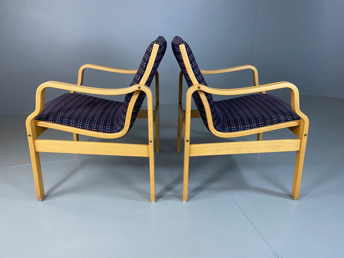 Two Farstrup Bentwood Chairs, Aalto Style, Retro, Vintage MCM EB4878 MBEN - UKDK FURNITURE